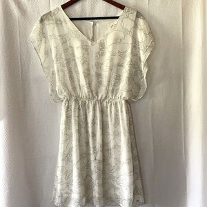 White dress with silver detail